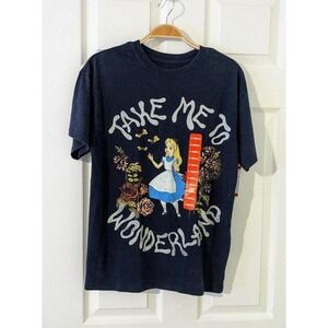 Disney Alice in Wonderland Graphic T Shirt Take Me to‎ Wonderland XS